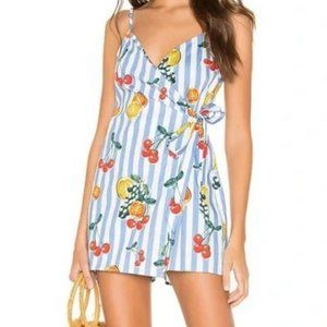 Show Me Your Mumu Addison Romper in Fruit Basket Stripe